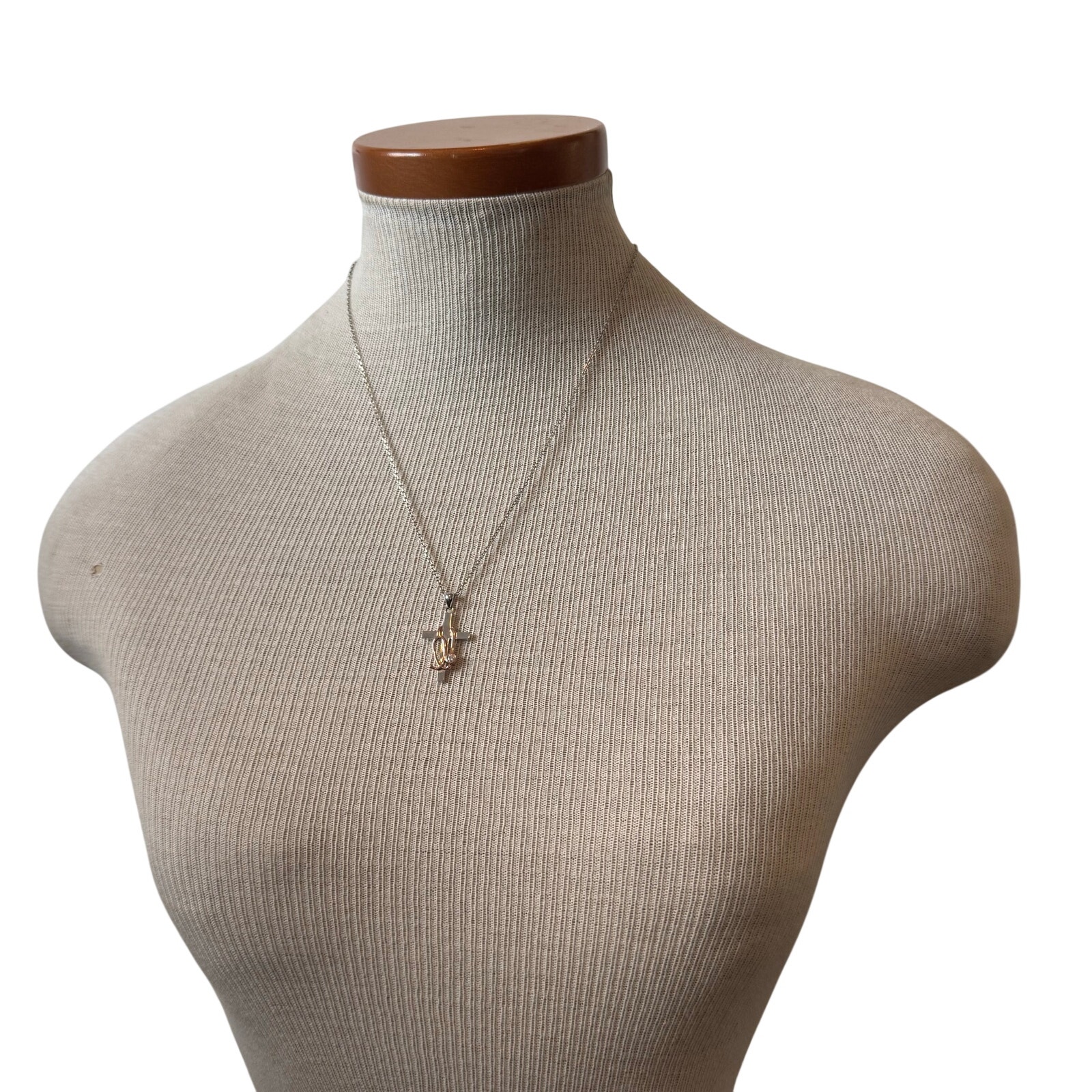 Sterling Silver Nurse/ Dr Faith Medicine Stethoscope Cross Pendant Necklace